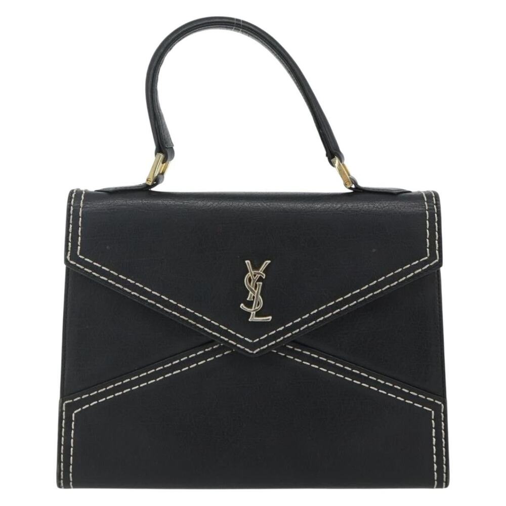 Saint Laurent Leather Handbag Black